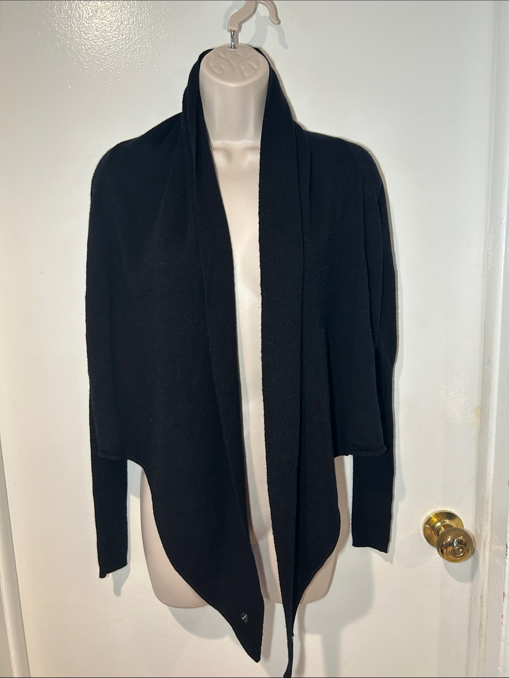 All Saints Black Open-Front Women's Sweater Cardigan size 2/XS